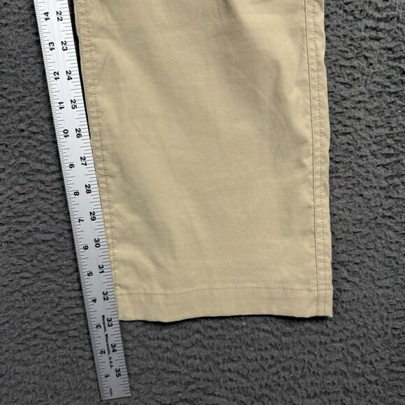 Eddie Bauer Pants Mens 33x34 Beige Travex Straight Fit Stretch Outdoor Hiking - Picture 16 of 16